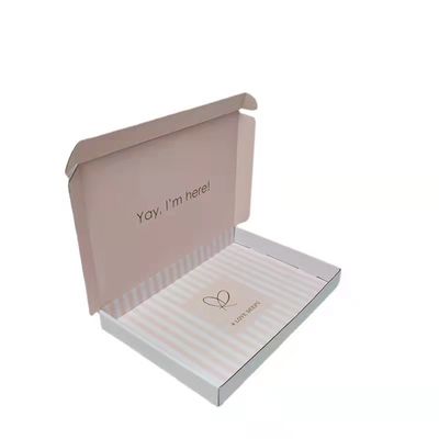 Plain Recycled cardboard Shoe Packaging Box UV Coating Embossing